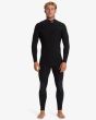 Hombre con Traje de Surf GBS con cremallera en el pecho Billabong 4/3mm Revolution Natural Negro interior