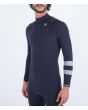Hombre con traje de surf con cremallera en el pecho Hurley Plus 4/3mm azul marino Chest Zip