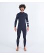 Hombre con traje de surf con cremallera en el pecho Hurley Plus 4/3mm azul marino