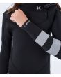 Traje de neopreno con cremallera en el pecho Hurley Kid Advant 4/3mm Negro para niño manga