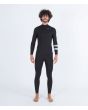 Hombre con traje de surf con cremallera en el pecho Hurley Advant 3/2mm Fullsuit negro 