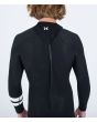 Hombre con traje de surf con cremallera en la espalda Hurley Advant 4/3mm Fullsuit Negro Back Zip