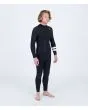 Hombre con traje de surf con cremallera en la espalda Hurley Advant 4/3mm Fullsuit Negro derecha