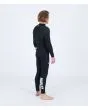 Hombre con traje de surf con cremallera en la espalda Hurley Advant 4/3mm Fullsuit Negro posterior derecha