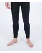 Hombre con traje de surf con cremallera en la espalda Hurley Advant 4/3mm Fullsuit Negro rodilleras
