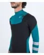 Hombre con traje de neopreno con cremallera en el pecho Hurley Advant 4/3mm Fullsuit Esmeralda Chest Zip