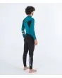 Hombre con traje de neopreno con cremallera en el pecho Hurley Advant 4/3mm Fullsuit Esmeralda derecha