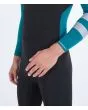 Hombre con traje de neopreno con cremallera en el pecho Hurley Advant 4/3mm Fullsuit Esmeralda manga