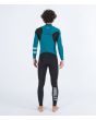 Hombre con traje de neopreno con cremallera en el pecho Hurley Advant 4/3mm Fullsuit Esmeralda posterior