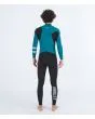 Hombre con traje de neopreno con cremallera en el pecho Hurley Advant 4/3mm Fullsuit Esmeralda posterior