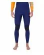 Hombre con traje de neopreno con cremallera en el pecho Hurley Advant 4/3mm Fullsuit Azul Marino y Naranja rodilleras