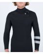 Hombre con traje de surf con cremallera en el pecho Hurley Advant 5/3mm Fullsuit Negro panel delantero
