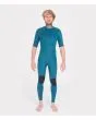 Traje de surf con cremallera en el pecho y manga corta Hurley Advantage Fullsuit 2/2mm gris y amarillo para hombre interior 