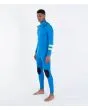 Hombre con traje de surf Hurley Air 4/3mm Fullsuit Azul Lagoon izquierda