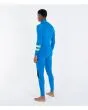 Hombre con traje de surf Hurley Air 4/3mm Fullsuit Azul Lagoon lateral posterior