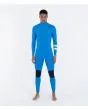 Hombre con traje de surf Hurley Air 4/3mm Fullsuit Azul Lagoon