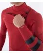 Hombre con traje de Neopreno con cremallera en el pecho Hurley Air 4/3mm Rojo Chest Zip