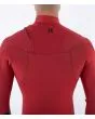 Hombre con traje de Neopreno con cremallera en el pecho Hurley Air 4/3mm Rojo espalda