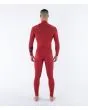Hombre con traje de Neopreno con cremallera en el pecho Hurley Air 4/3mm Rojo posterior