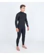 Hombre con Traje de Neopreno con cremallera en el pecho Hurley Air 4/3mm Fullsuit Negro derecha