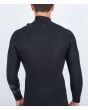 Hombre con Traje de Neopreno con cremallera en el pecho Hurley Air 4/3mm Fullsuit Negro espalda