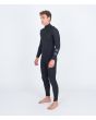 Hombre con Traje de Neopreno con cremallera en el pecho Hurley Air 4/3mm Fullsuit Negro izquierda