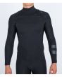 Hombre con Traje de Neopreno con cremallera en el pecho Hurley Air 4/3mm Fullsuit Negro frontal