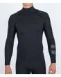 Hombre con Traje de Neopreno con cremallera en el pecho Hurley Air 4/3mm Fullsuit Negro frontal