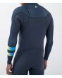 Hombre con Traje de Neopreno con cremallera en el pecho Hurley Air Toledo 3/2mm Fullsuit Slate espalda