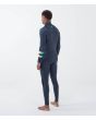 Hombre con Traje de Neopreno con cremallera en el pecho Hurley Air Toledo 3/2mm Fullsuit Slate posterior izquierda