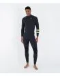 Hombre con traje de surf Hurley Plus 4/3mm Fullsuit Negro-Lemon 
