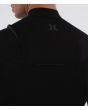 Hombre con Neopreno Hurley Air Bubblee Degrade 3/2mm Chest Zip Black Bubble espalda