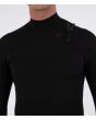 Hombre con Neopreno Hurley Air Bubblee Degrade 3/2mm Chest Zip Black Bubble pecho