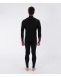 Hombre con Neopreno Hurley Air Bubblee Degrade 3/2mm Chest Zip Black Bubble vista trasera