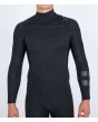 Hombre con Traje de surf Hurley Air 3/2mm Chest Zip negro frontal