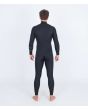 Hombre con Traje de surf Hurley Air 3/2mm Chest Zip negro posterior