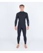 Hombre con Traje de surf Hurley Air 3/2mm Chest Zip negro