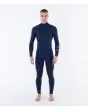 Hombre con Traje de neopreno con cremallera en el pecho Hurley PLUS 4/3mm Fullsuit Azul Total Eclipse
