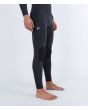 Hombre con traje de surf con cremallera en el pecho Hurley Plus 3/2mm negro grafito logo