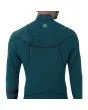 Hombre con traje de surf con cremallera en el pecho Hurley PLUS 4/3mm color turquesa espalda