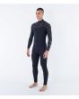 Hombre con Traje de Neopreno con cremallera en el pecho Hurley PLUS Sleeve Texture 4/3mm Negro izquierda
