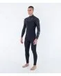 Hombre con Traje de Neopreno con cremallera en el pecho Hurley PLUS Sleeve Texture 4/3mm Negro izquierda