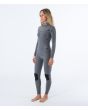 Mujer con Traje de Surf con cremallera en el pecho Hurley Woman Advant 4/3mm Gris interior lateral