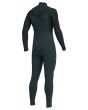 Traje de neopreno con cremallera en el pecho Billabong Furnace Comp 4/3mm azul para hombre posterior derecha
