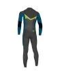 Traje de neopreno con cremallera en el pecho O'Neill Youth Ninja 5/4mm negro y azul para chico posterior