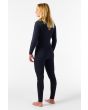 Mujer con traje de surf con cremallera en el pecho O'Neill Hyperfreak 3/2mm Plus Negro espalda