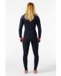 Mujer con traje de surf con cremallera en el pecho O'Neill Hyperfreak 3/2mm Plus Negro posterior