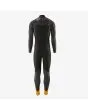 Traje de neopreno con cremallera en el pecho Patagonia R3 Yulex Front Zip negro para hombre interior posterior