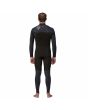 Hombre con traje de surf con cremallera frontal Patagonia R3 Yulex Regulator Negro interior posterior
