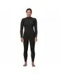 Mujer con Traje de Surf con cremallera en el pecho Patagonia W's R2 Yulex Regulator Front Zip Full Suit Negro